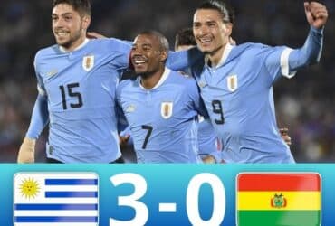 Video Bàn Thắng Uruguay vs Bolivia: 3 - 0 Vòng loại World Cup 2026