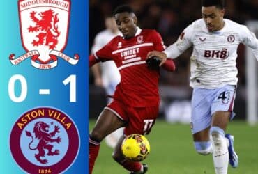 Video Bàn Thắng Middlesbrough 0-1 Aston Villa FA Cup 23/24