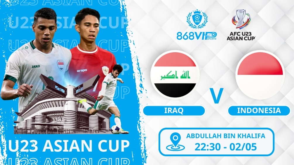 Soi kèo U23 Iraq vs U23 Indonesia 22h30 ngày 02/05